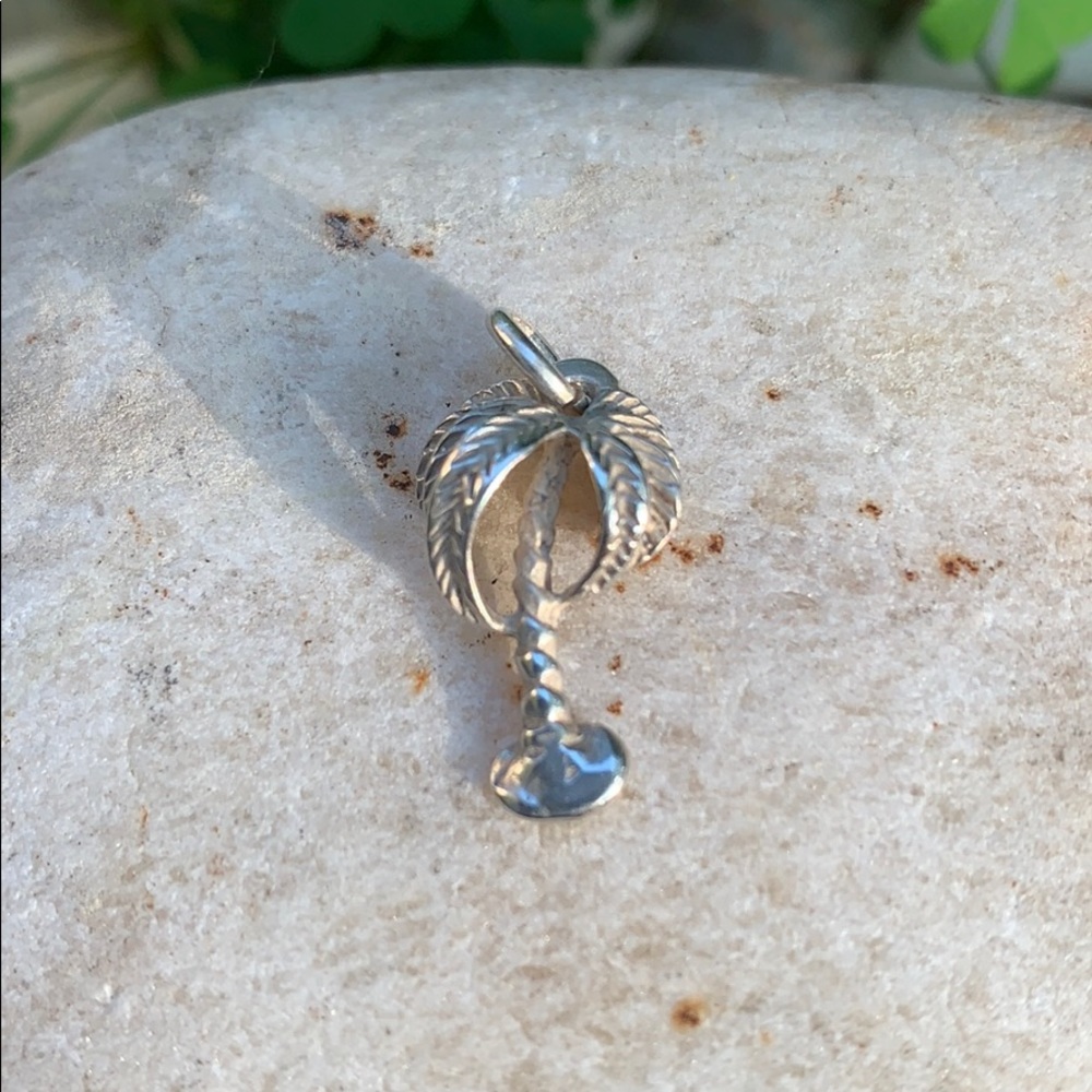 Sterling Silver Palmetto Tree Charm - Picture 4 of 12